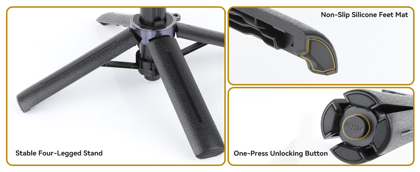UTEBIT 18" Selfie Stick with Wireless Remote