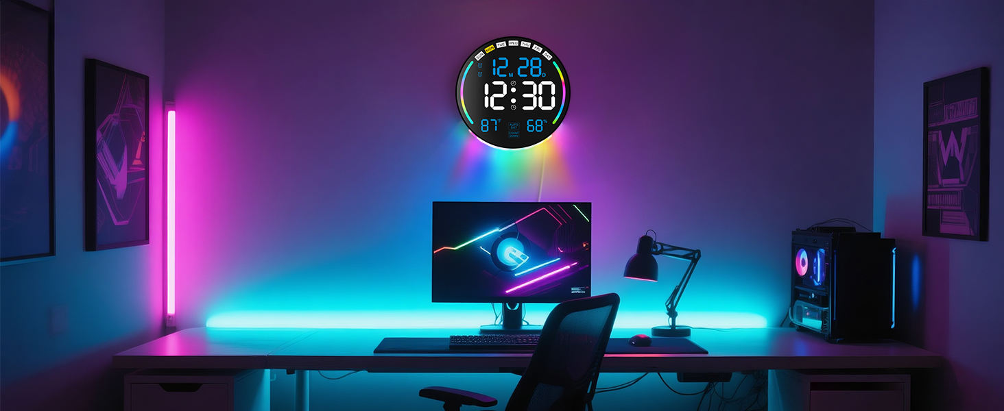 wall digital clock