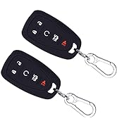 Wisdompro 2 Pcs Silicone Smart Key FOB Case Cover for Chevy Malibu Camaro Trax Traverse Trailblaz...