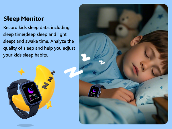 kids watch with sleep tracker