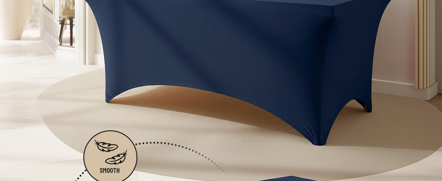 navy tablecloths 8ft for rectangle tables