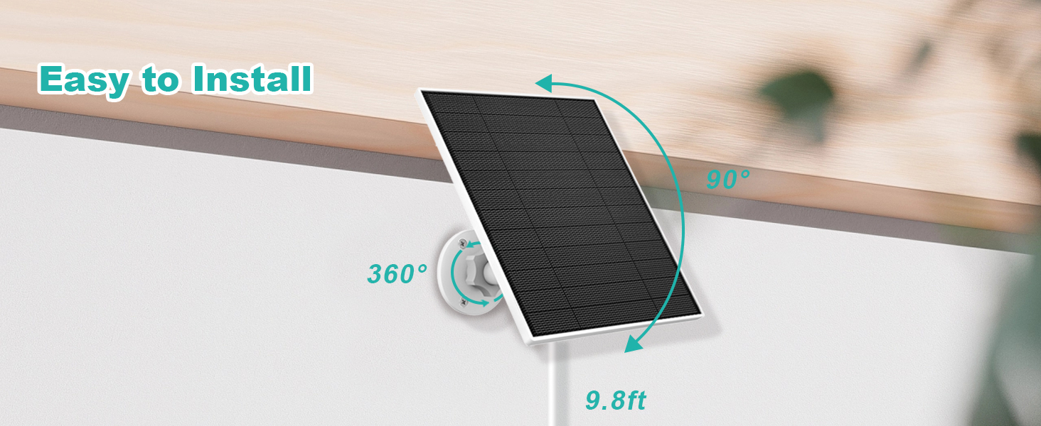 solar panel compatible with wyzecam