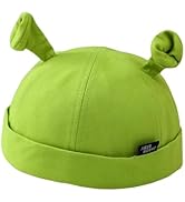 Amamcy Cute Baseball Cap Hat with Ears for Boys Green Peaked Cap Bucket Hats Docker Caps Funny Co...