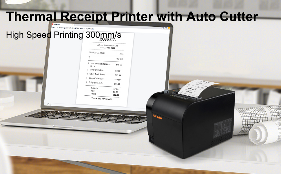 thermal printer 80mm receipt printer for restaurant