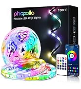 PHOPOLLO Led Strip Lights 150ft, 5050 Color Changing LED Lights for Bedroom, Kitchen Decoration, ...