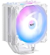 darkFlash Z4Pro Mist CPU Cooler, 120mm Single-Tower, TDP 200W, 4×?6mm Heatpipes, ARGB PWM PC Fans...