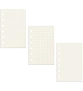 3 Pack A7 Refill Paper Binder Refillable Paper 6 Holes Notebook Refills Paper Loose Leaf Paper fo...