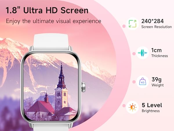 Smart Watch for Women Android &amp;amp; iPhone, IP68 Waterproof Activity Fitness Tracker