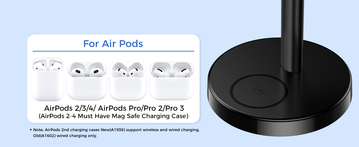 magsafe charger stand 3 in 1 charging station apple wireless iphone 17 16 15 14 13 12 watch airpods