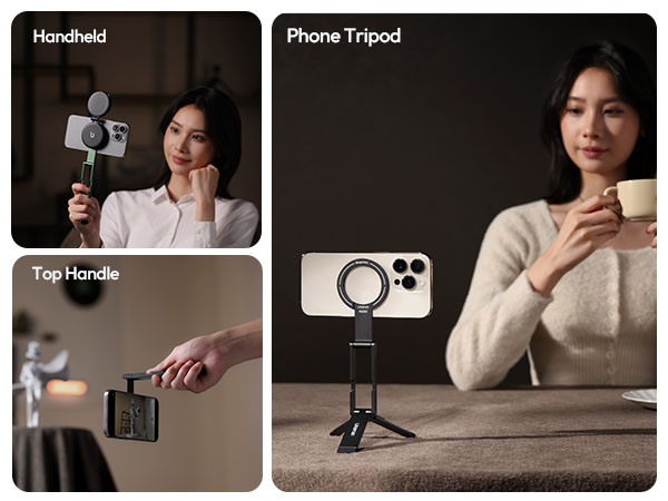 ULANZI MA60 Magnetic Phone Tripod Stand for iPhone - Aluminium Maglock Smartphone