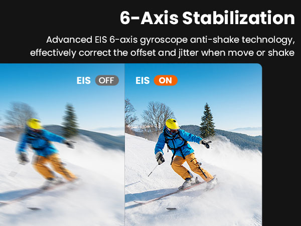 action camera with Stabilization