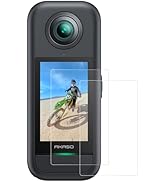 AKASO Screen Protector 360 Camera (2 Pack), Tempered Glass LCD Display Film Screen Protective Cov...