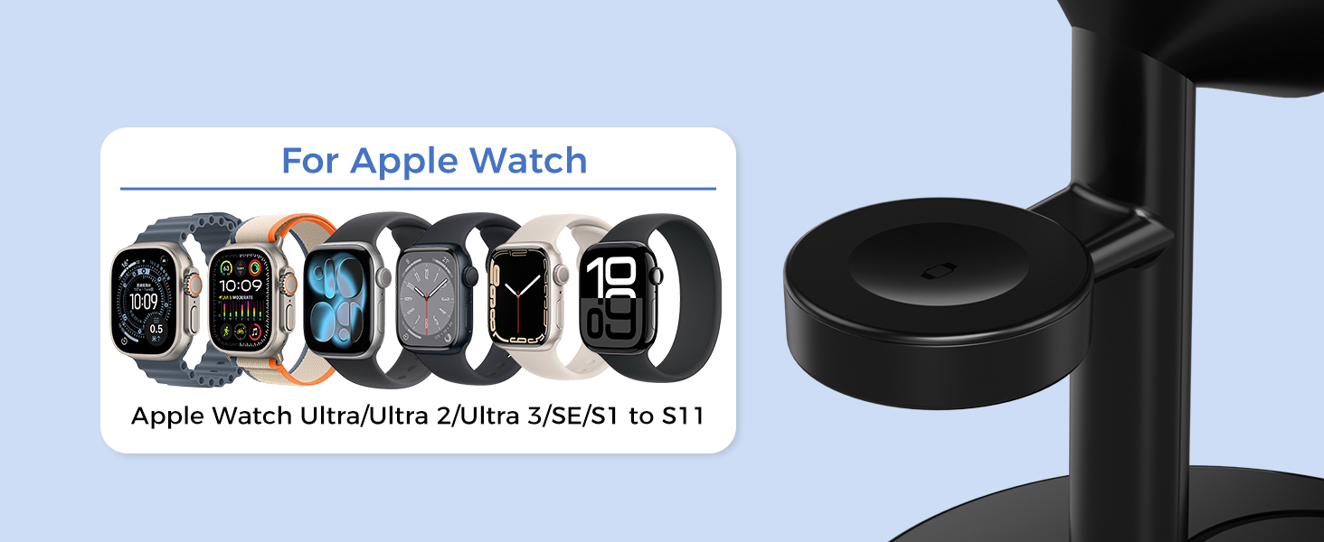 magsafe charger stand 3 in 1 charging station apple wireless iphone 17 16 15 14 13 12 watch airpods