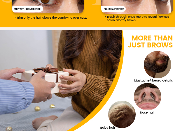 mens eyebrow trimmer eyebrow trimming kit eyebrow kit for women grooming nose hair scissors
