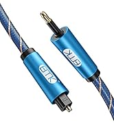 EMK Toslink to Mini Toslink Digital Optical Audio Cables Nylon Braided S/PDIF Cable Fiber Optic ...