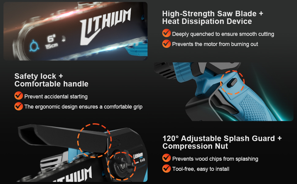 mini chainsaw cordless