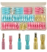 Feggizuli 130pcs Heat Shrink Bullet Wire Connectors Kit, Waterproof Bullet Connectors, Bullet Ter...