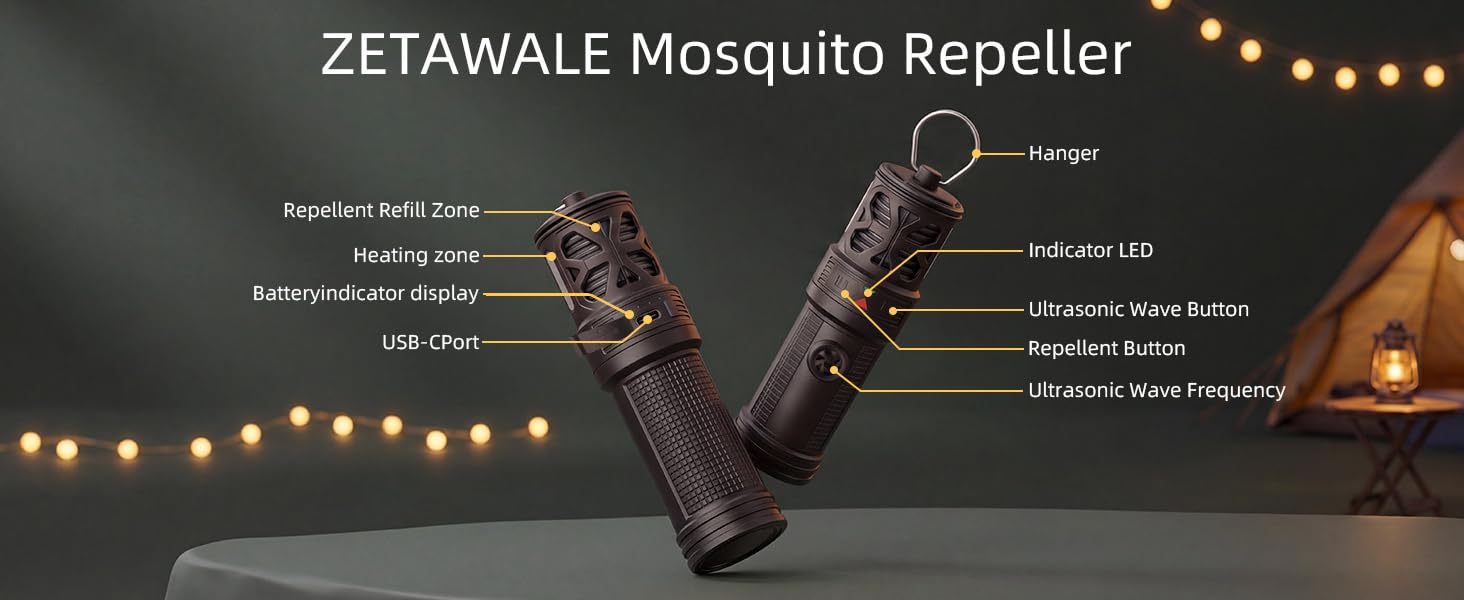 ZETAWALE Mosquito Repellent Outdoor Repeller