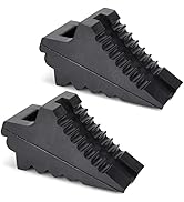 AFA Tooling - Heavy Duty Rubber Wheel Chocks w/Ez-Carry Handles - RV Wheel Chock for Front and Ba...