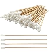 6 Inch Long Cotton Swabs,600pcs Cotton Swabs,Long Cotton Swabs with Wooden Handle,Great for Gun C...