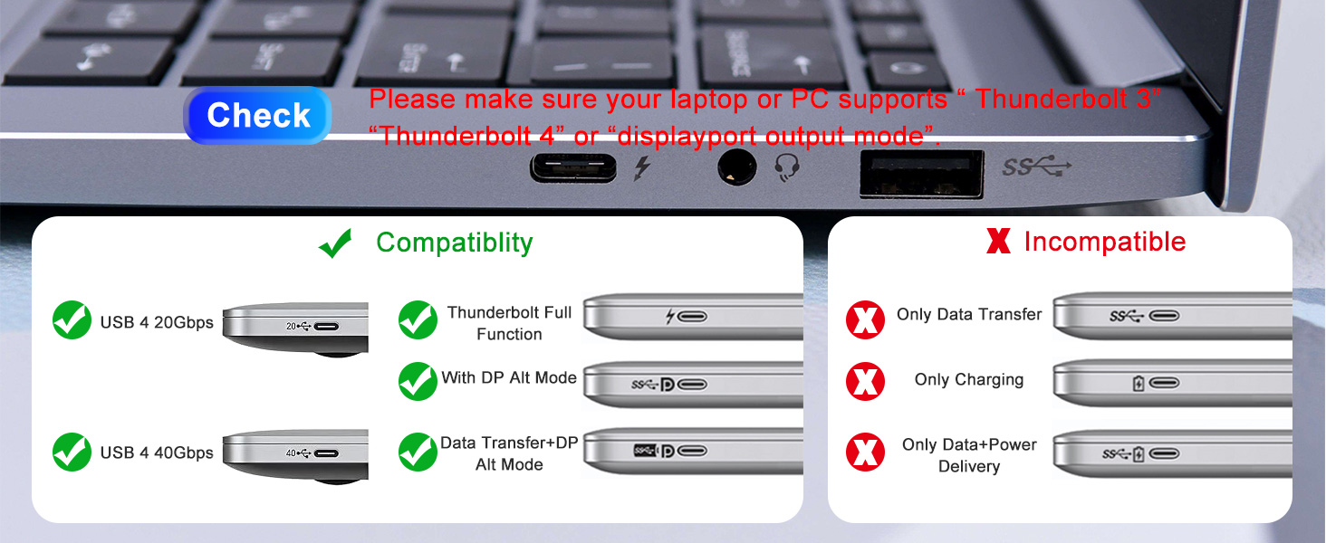 USB C to Dual HDMI Adapter