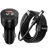 Starlink Mini USB C Power Cable 16.4FT/5M and PD140W 12V-24V Cigarette Lighter Adapter with USB A...