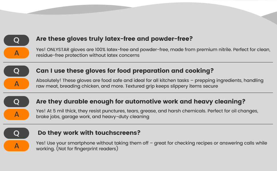 cooking gloves disposable food safe