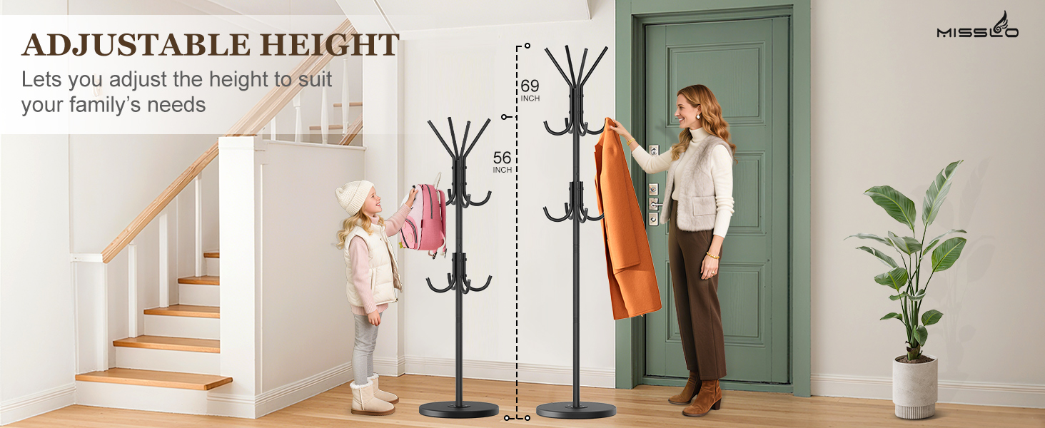 Black Coat Rack Freestanding