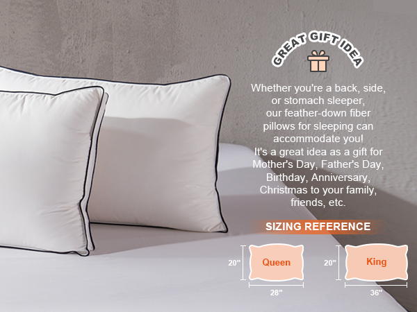 Goose feater down fiber pillow-4.2