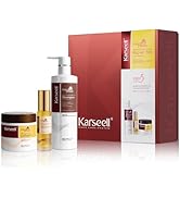 Karseell Collagen Hair Treatment Set, Deep Repair Collagen Hair Mask Shampoo and Argan Oil for Dr...