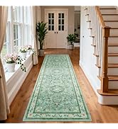 GarveeHome 2x10 Insect Runner Rugs for Hallway Entryway Kitchen Floor Vintage Washable Non Slip S...