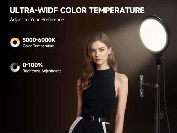 led ring light with stand