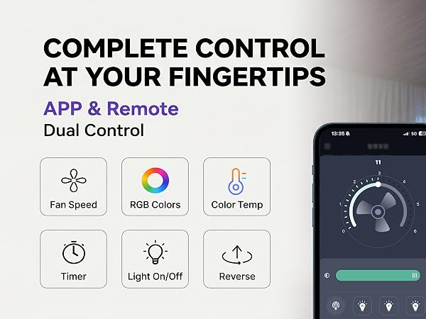 RGB Ceiling Fan