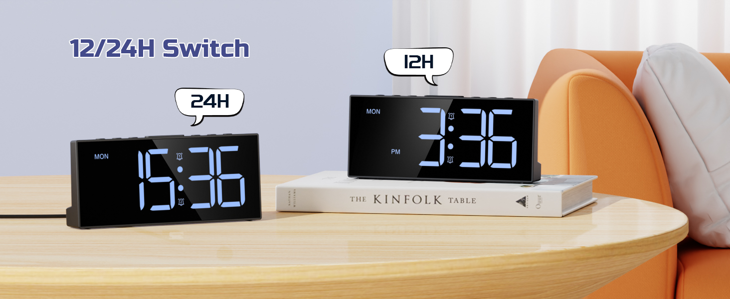 bedside clocks for seniors