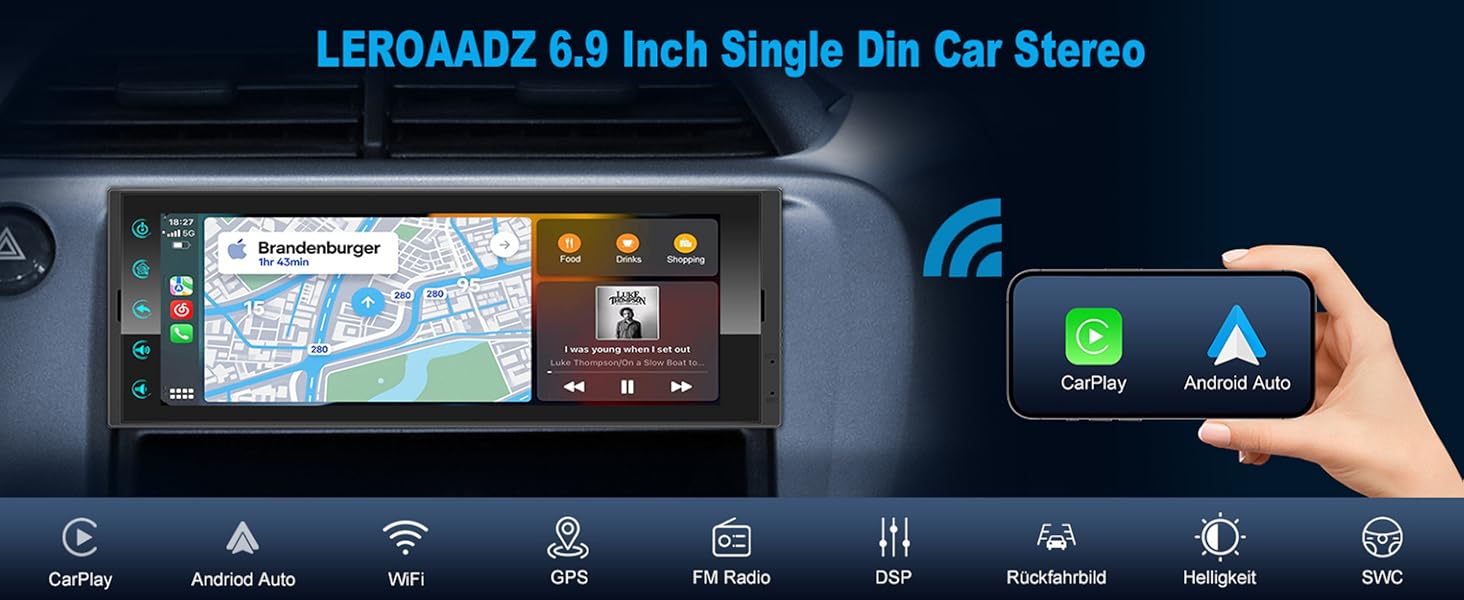 single din radio