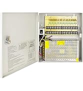CCTV DC 12V 10A Power Supply Box,18 Channel Distributed Power Supply Output,for CCTV DVR Security...
