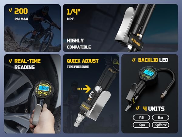 presta valve air chuck