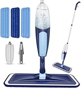 Spray Mops for Floor Cleaning, TRAV-ROUND Microfiber Wood Floor Mop Spray Mop with 3 Reusable Was...