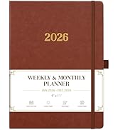 Vondafe 2026 Planner - Weekly and Monthly Planner 2026, Jan.2026 - Dec.2026, 9" x 11", 2026 Calen...