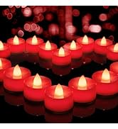 BEICHI Flameless Candles, 24-Pack LED Tea Lights Candles Battery Operated, Electric Fake Tealight...