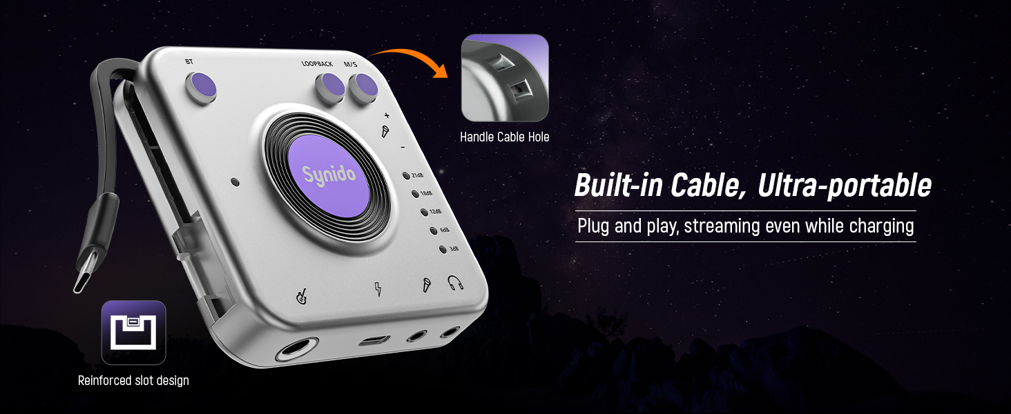 Portable recording audio interface