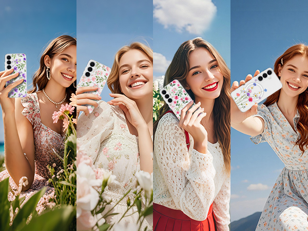 4(11)-gorgeous flower phone case for wireless charging