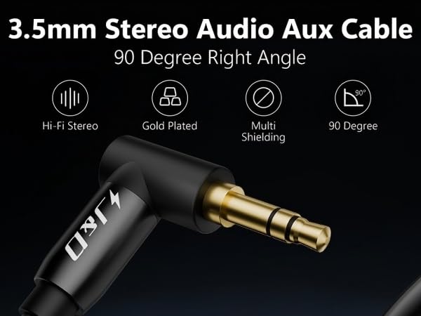 aux cable, 3.5mm audio cable 90 degree, aux cord, auxiliary cord, 3.5mm audio cable, cable auxiliar