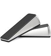 HOSOM Door Stoppers Heavy Duty, Door Stop Wedge with Upgraded Zinc Alloy &amp; Textured Non-Slip Rubb...