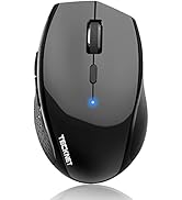 TECKNET Bluetooth Mouse, 4800 DPI Computer Mouse, 2-Year Battery Wireless Mouse 6 Adjustable DPI,...