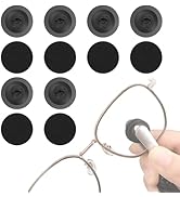 Dexspoeny 6 Pairs Eyeglass Cleaner Replacement Pads for Peeps CarbonKlean, Circle Lens Cleaner Br...