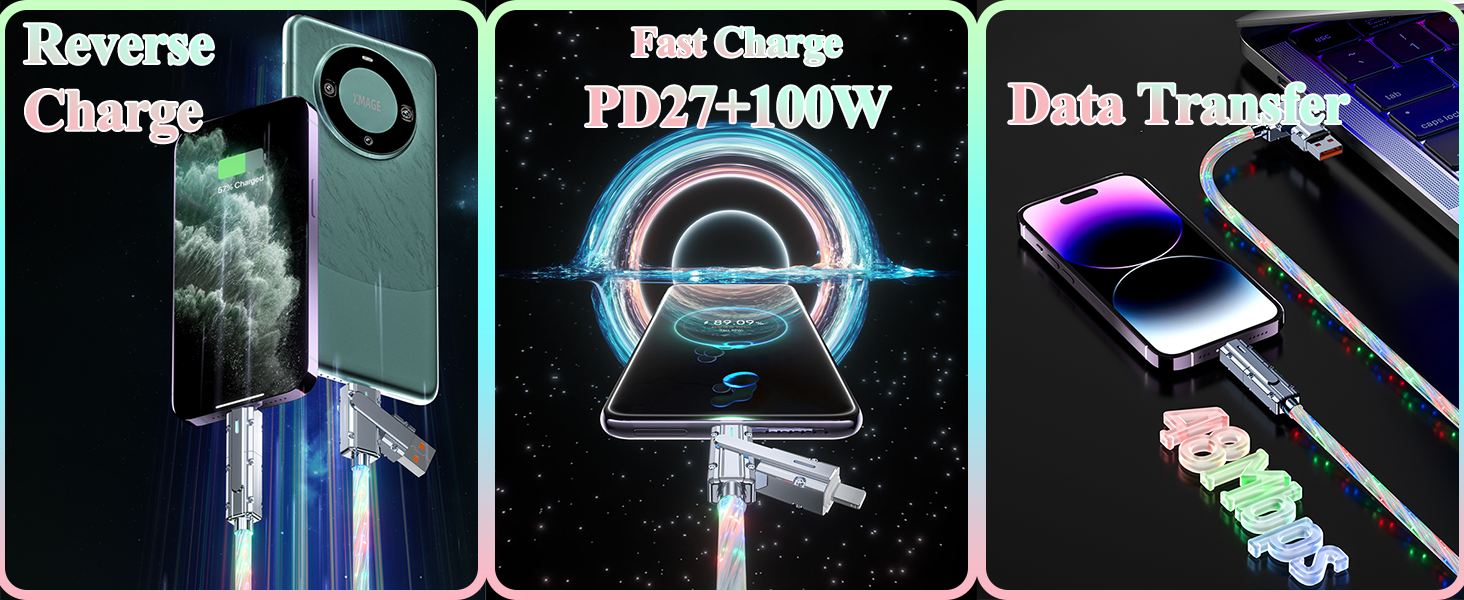 4-in-1 RGB Flowing Charging Cable