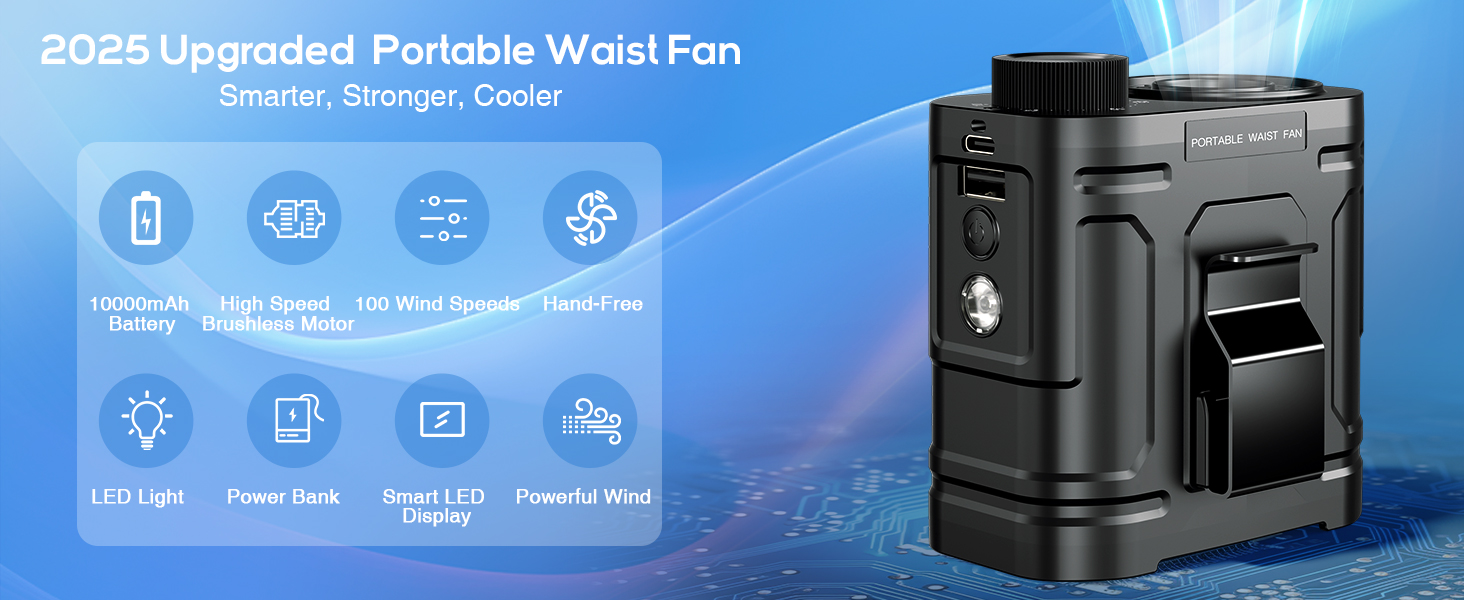 portable waist fan