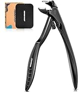 Toenail Clippers for Seniors, Angled Head Large Toe Nail Clippers for Thick Toenails, Wide Jaw Cl...