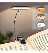 Gritin Rechargeable Book Light for Reading in Bed with 19 LED &amp;Memory Function-Eye Caring 3 Color...